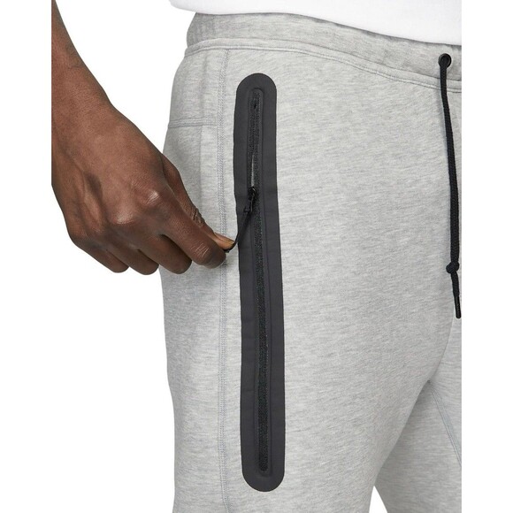 Nike Men’s LARGE Tech Fleece Pants Joggers Grey Heather Sweatpants 582835-063 - Picture 12 of 15